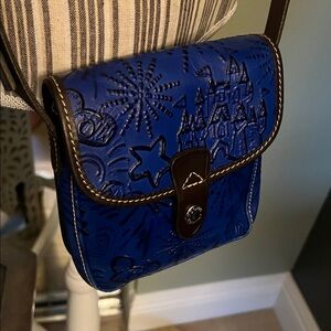 NWOT, Dooney & Bourke, Walt Disney & Disneyland edition, Leather Blue Crossbody